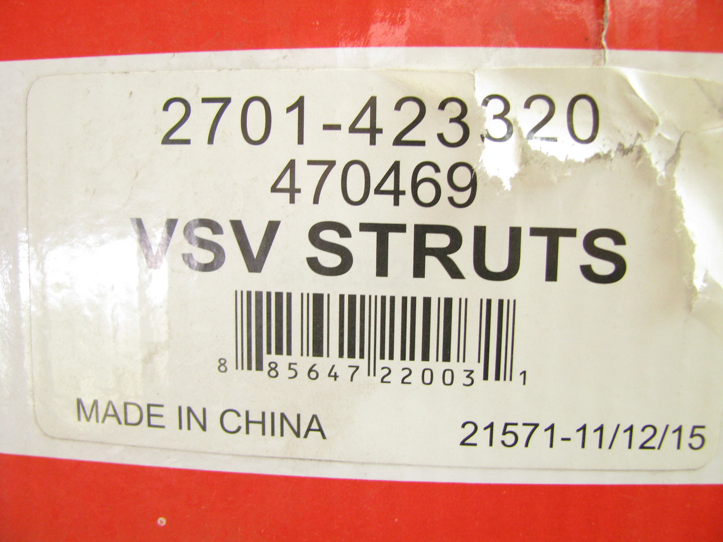 Autopart 2701-423320 Rear Right Suspension Strut For 2007-2011 Toyota Camry