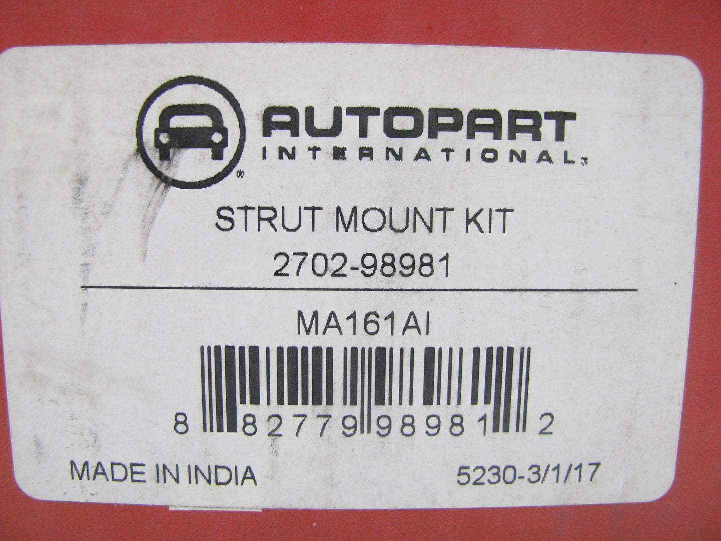 Autopart 2702-98981 Suspension Strut Mount Rear Left 2000-2002 Mazda 626