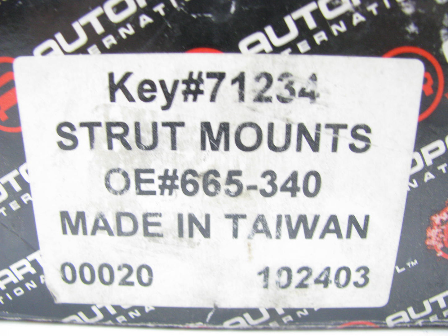 Autopart International 665-340 Suspension Strut Mount - Front