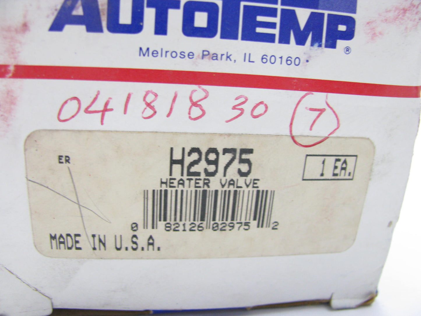 Autotemp H2975 HVAC Heater Control Valve