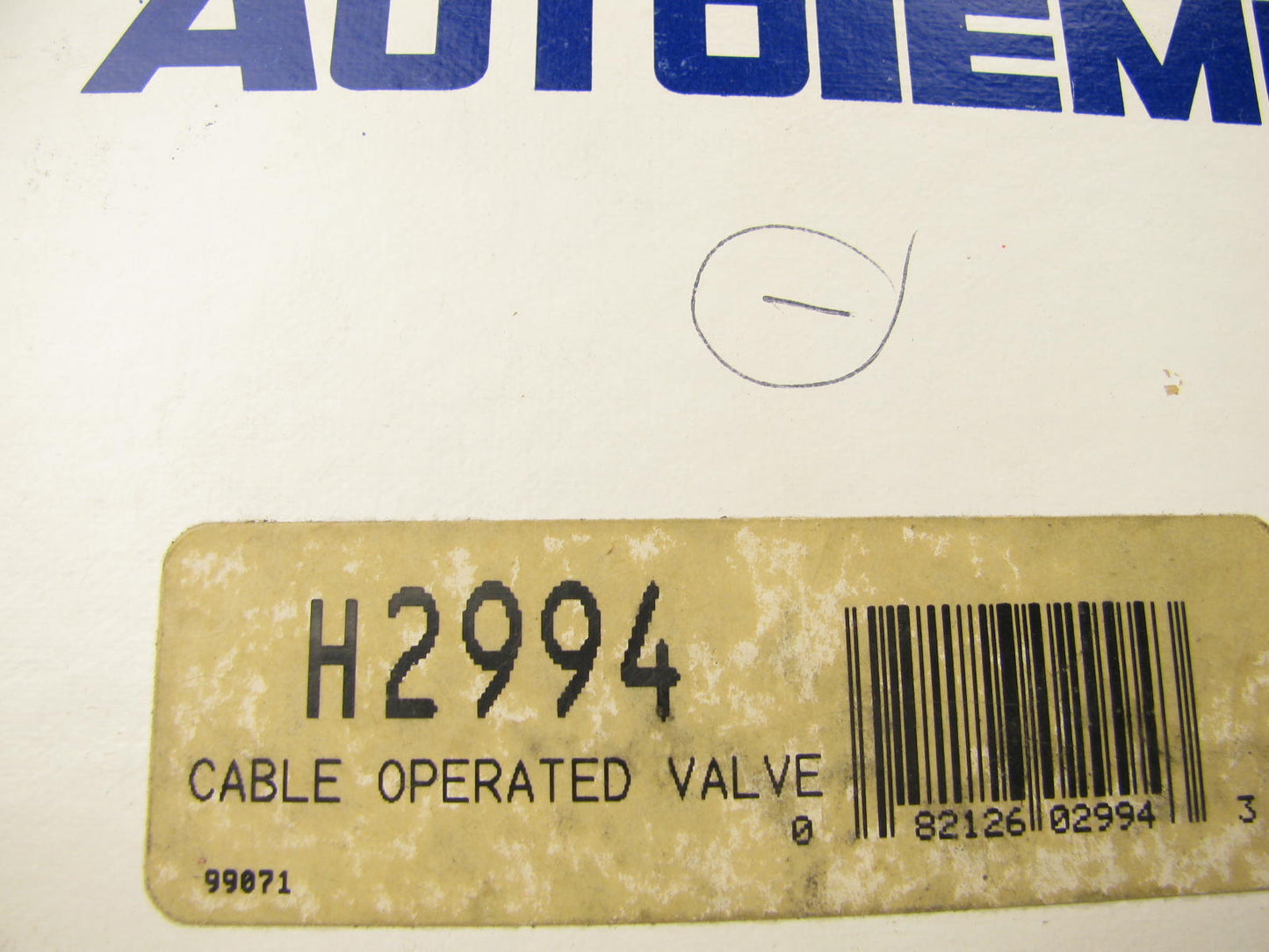 Autotemp H2994 Heater Valve (WITH A/C ONLY)