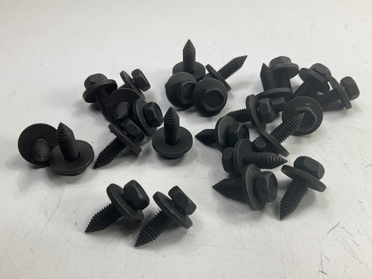 Auveco 11633-25 Metric Hex Head Sems Bolts 6.3-1.0 X 20mm 10mm Hex 17mm Washer