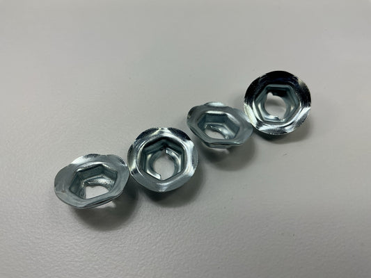 Auveco 12255 Thread Cutting Nuts 6.3mm Stud Size Qty 50