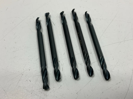 (5) Auveco 12676 1/8'' X 2'' Double Ended Drill Bit, 135 Degree Split Point