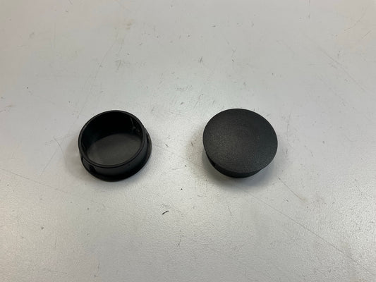 Auveco 19771 Black Nylon Locking Hole Plugs, 1-3/16'' Panel Hole, Pack Of 50 Pcs