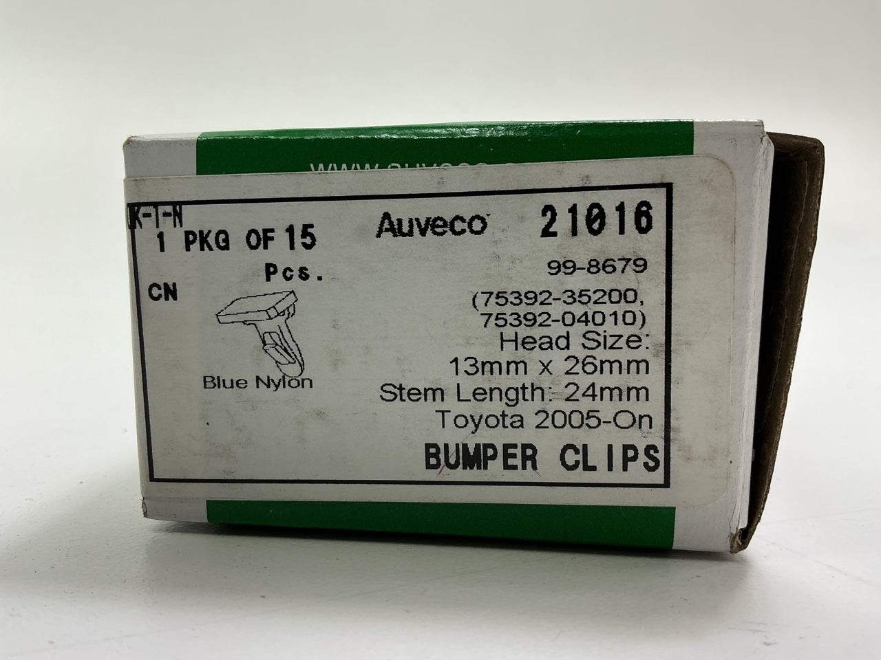 (15) Auveco 21016 Bumper Moulding Clips Retainer Fastener