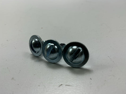 Auveco 5278 #10 X 5/8'' Slotted Truss Washer Head License Plate Screw Qty 100
