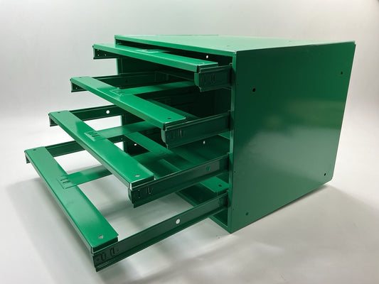 Auveco 6650BHM (2-96) Empty Metal Drawer Cabinet Rack - Holds 4 Large Drawers