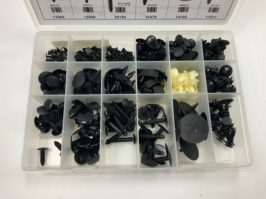 Auveco 6902 FORD Retainer Clips Assortment Kit - 18 Varieties, 350 Pcs Total