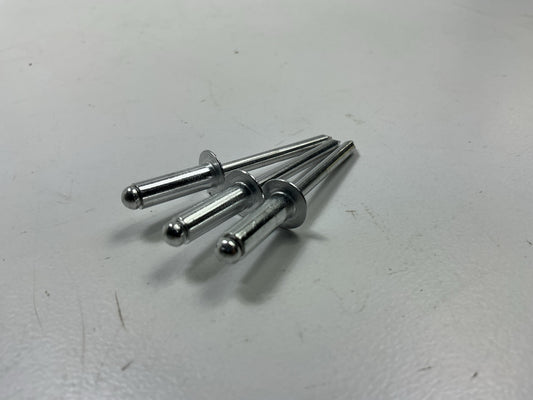 Auveco 8301 3/16'' Aluminum Dome Head Blind Rivet, 1/4''-3/8'' Grip, 100-Pack