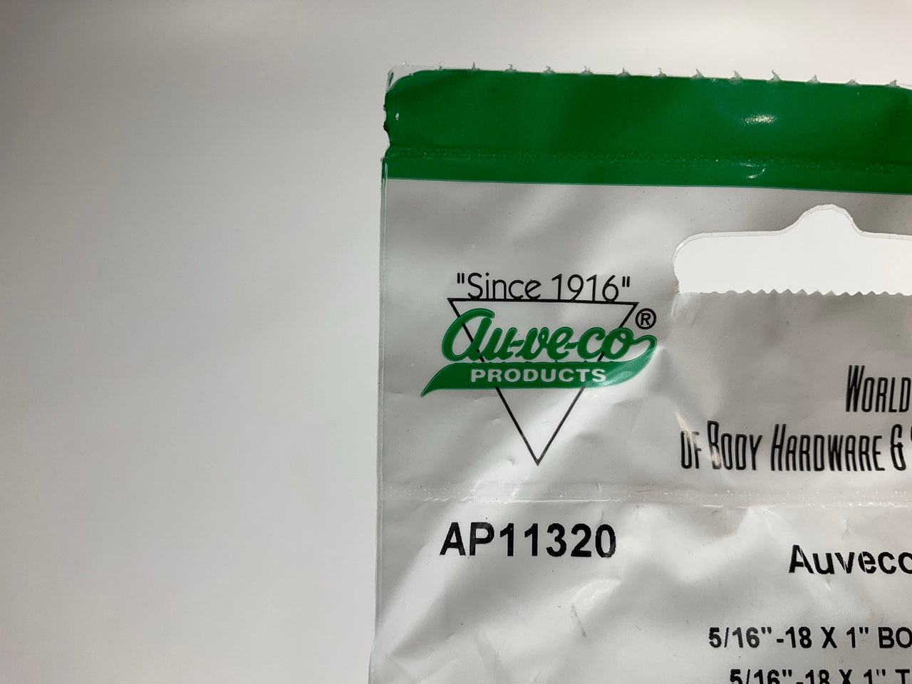 (9) Auveco AP11320 Screw 5/16''-18 X1'' Hex SEMS Bolt, 1/2'' Hex 7/8'' Washer O.D.