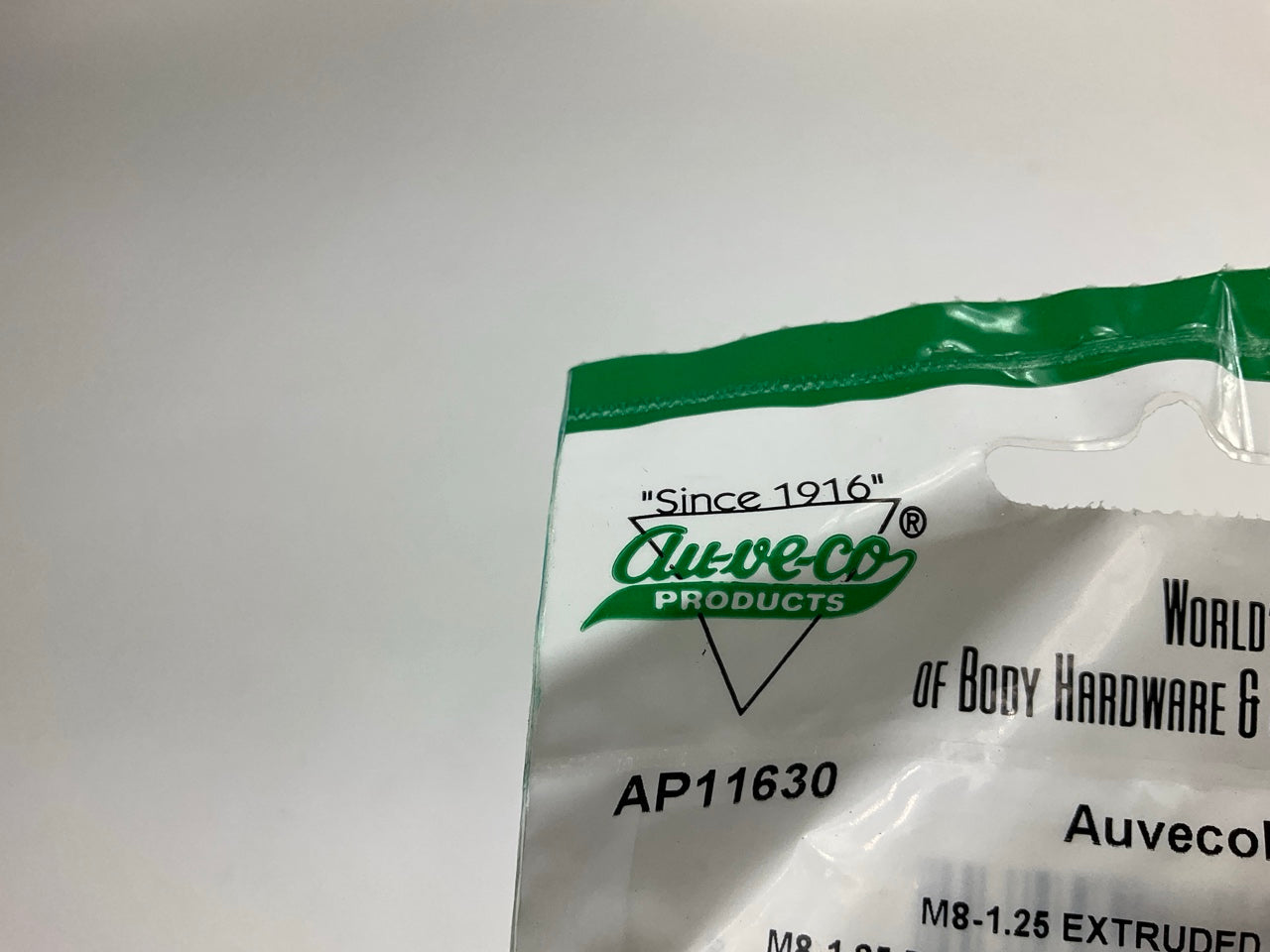 (6) Auveco AP11630 Extruded U-Nut Clip Thread M8-1.25 Screw