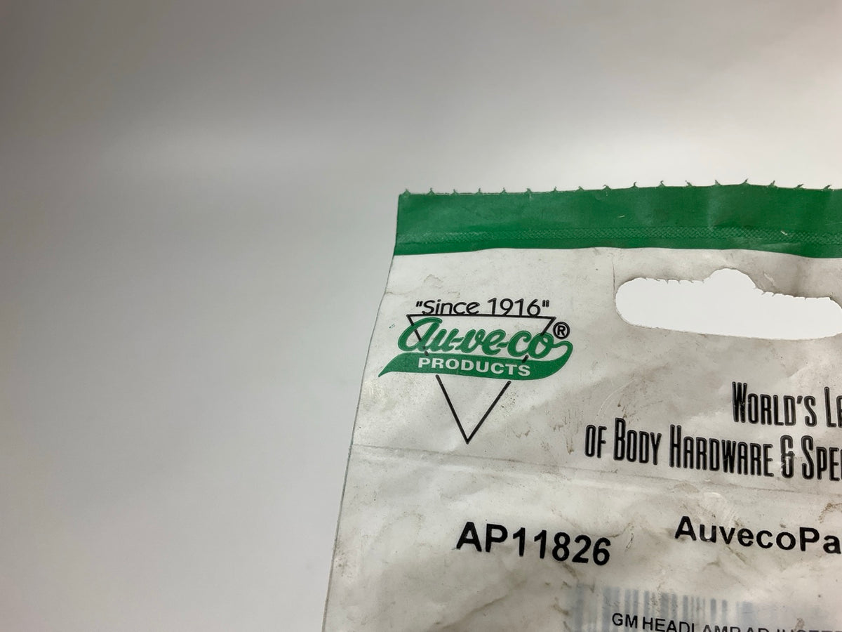 (4) Auveco AP11826 1/4''-28 X 2'' Headlight Adjusting Screw & Nut