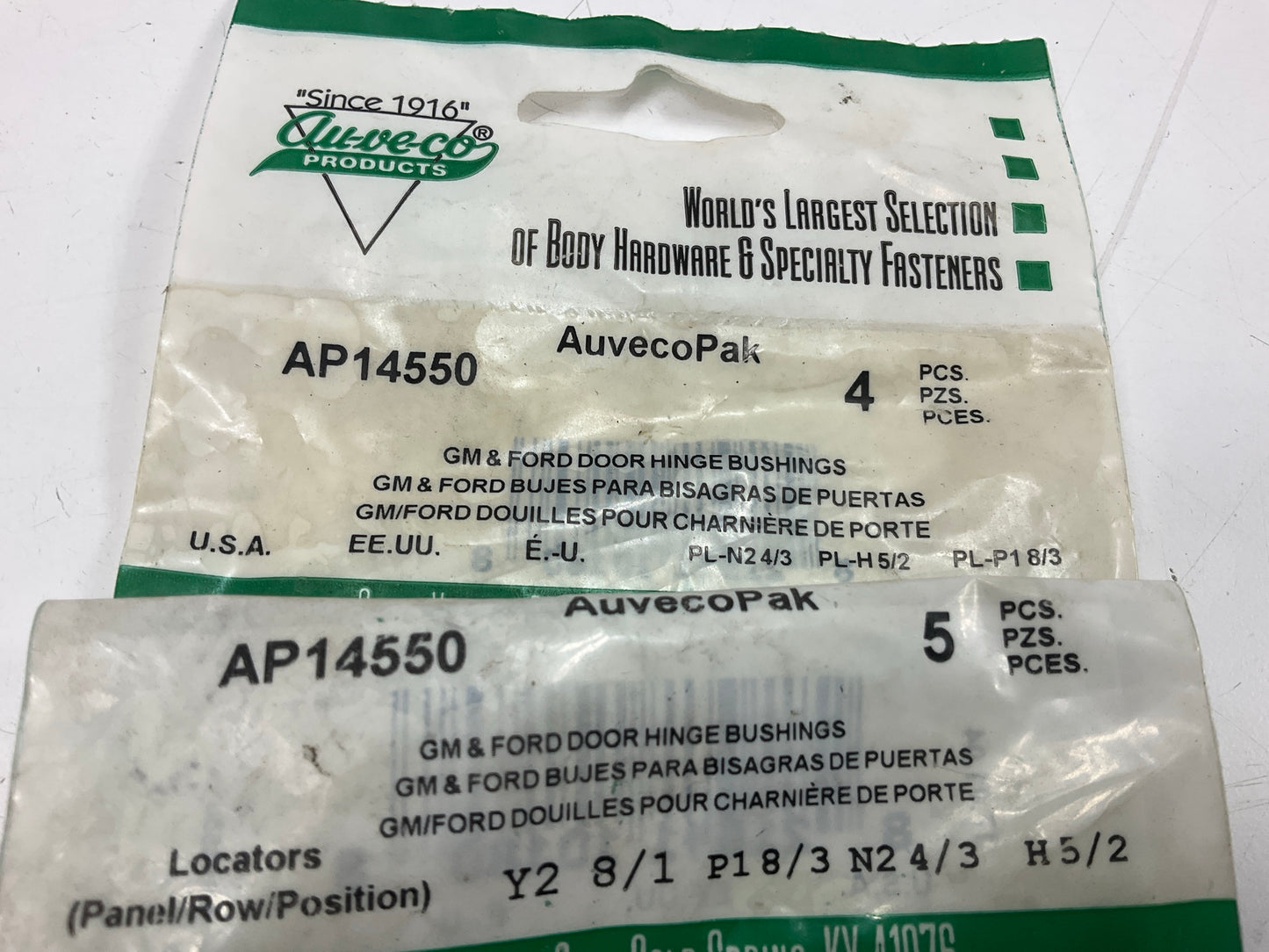 Auveco AP14550 Door Hinge Bushings 27/64 O.D. 11/32 I.D. Qty 38