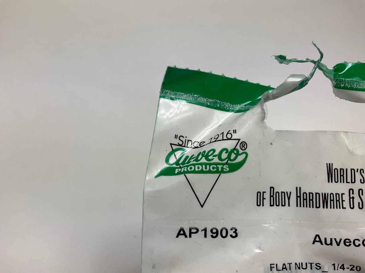 Auveco AP1903 Flat Nut 1/4''-20 Screw, Size 9/16'' X 1'', Black Phosphate Qty 555