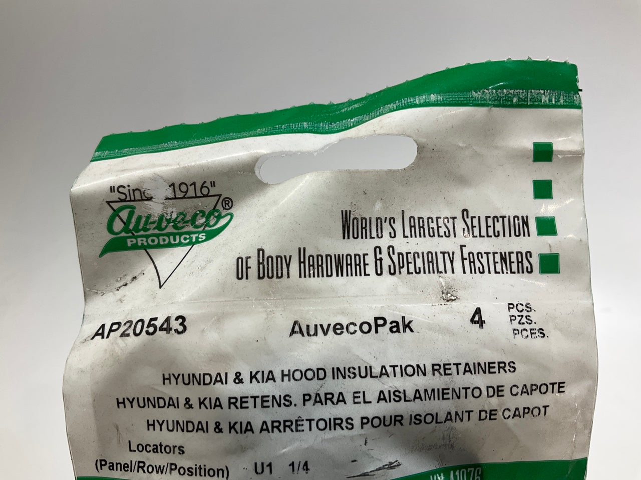 (20) Auveco AP20543 Hood Insulation Clip Retainer 26mm Head