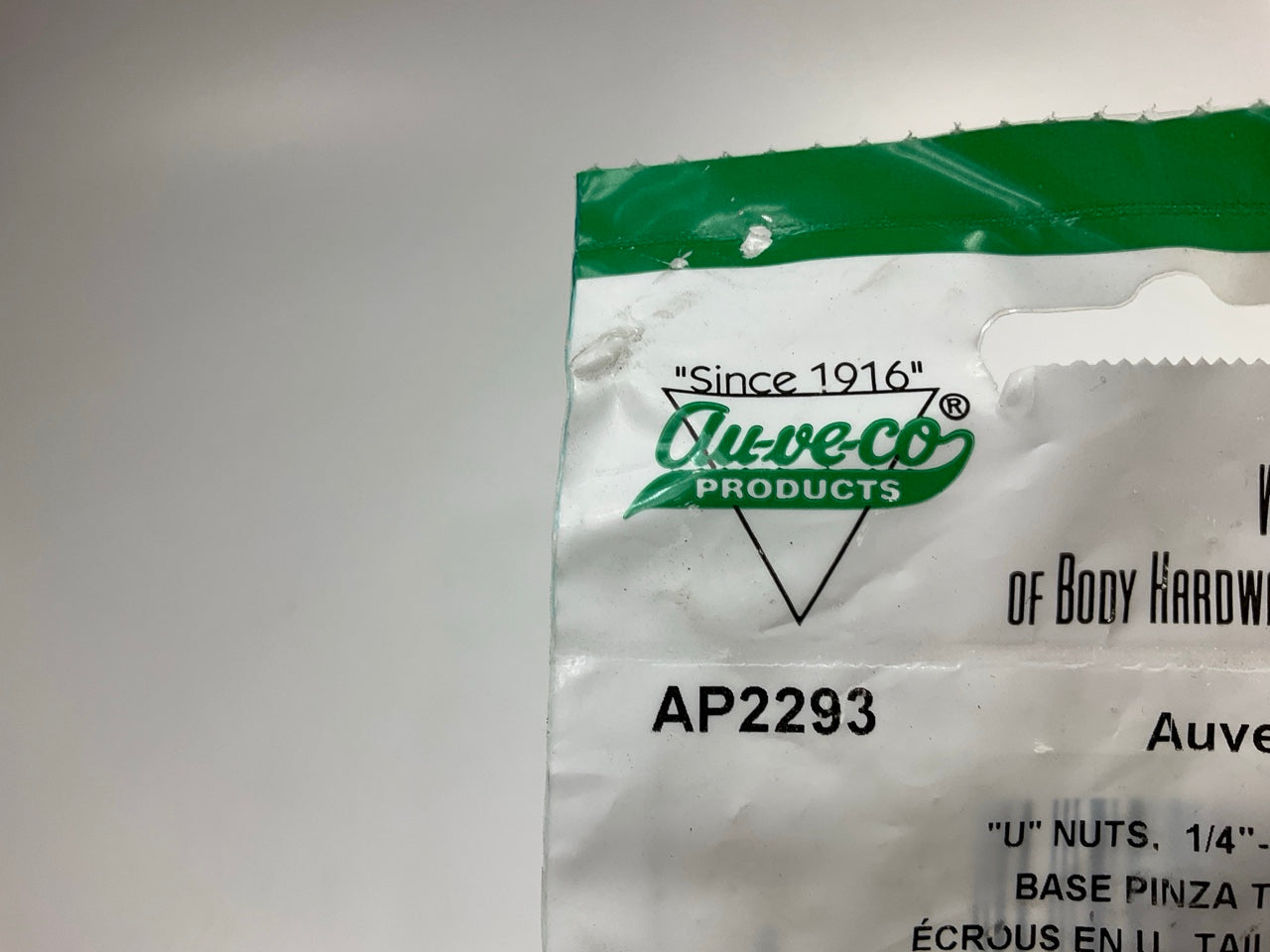 (12) Auveco AP2293 U-Nut 1/4''-20 Screw, 41/64''-1/8'' Panel