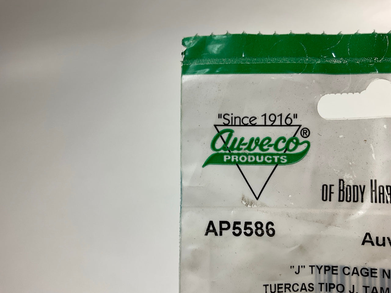 (12) Auveco AP5586 J Type Cage Nuts 1/4-20 Center To Hole 1/2''