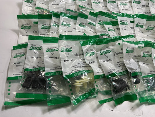 Wholesale Lot # 14 - Auveco Retainer Clips & Hardware Lot, 250 Packs, As Shown