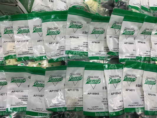Wholesale Lot # 20 - Auveco Retainer Clips & Hardware Lot, 245 Packs As Shown