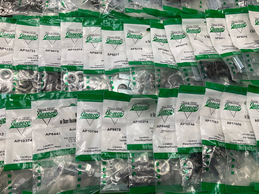 Wholesale Lot # 4- Auveco Retainer Clips & Hardware Lot, 250 Packs As Shown