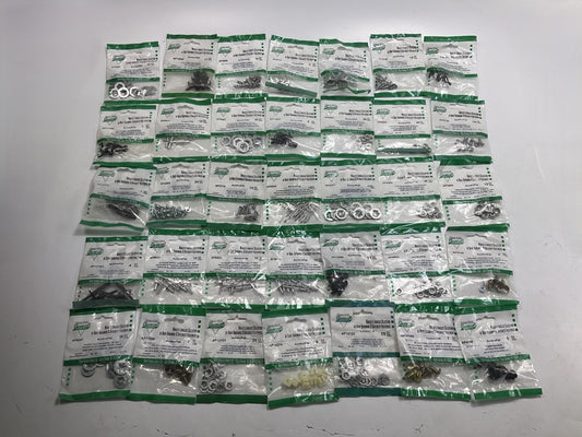 Wholesale Lot - Auveco Retainer Clips & Hardware Lot, 252 Packs, As Shown
