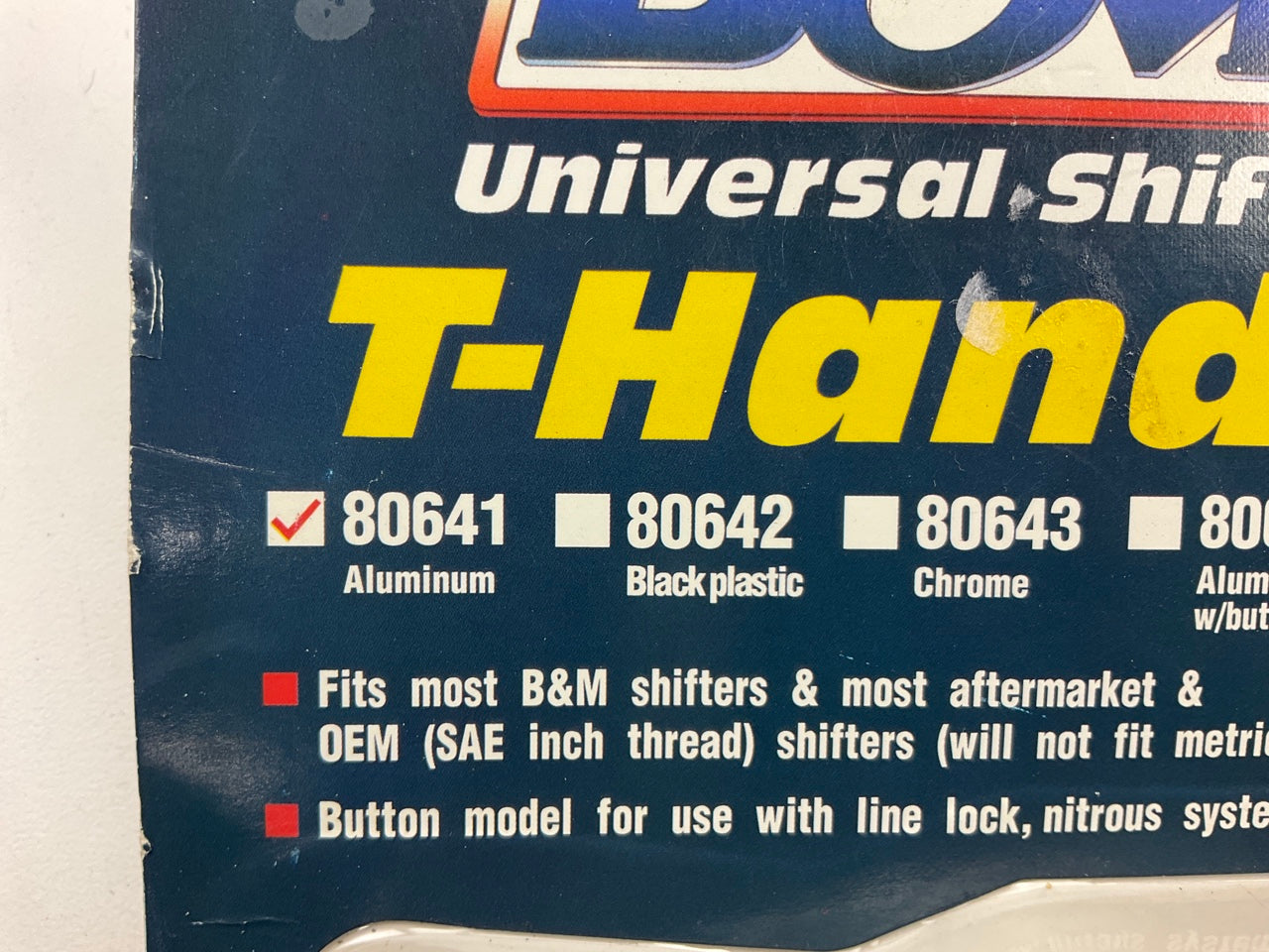 B&M 80641 Brushed Aluminum T-Handle Shifter Knob