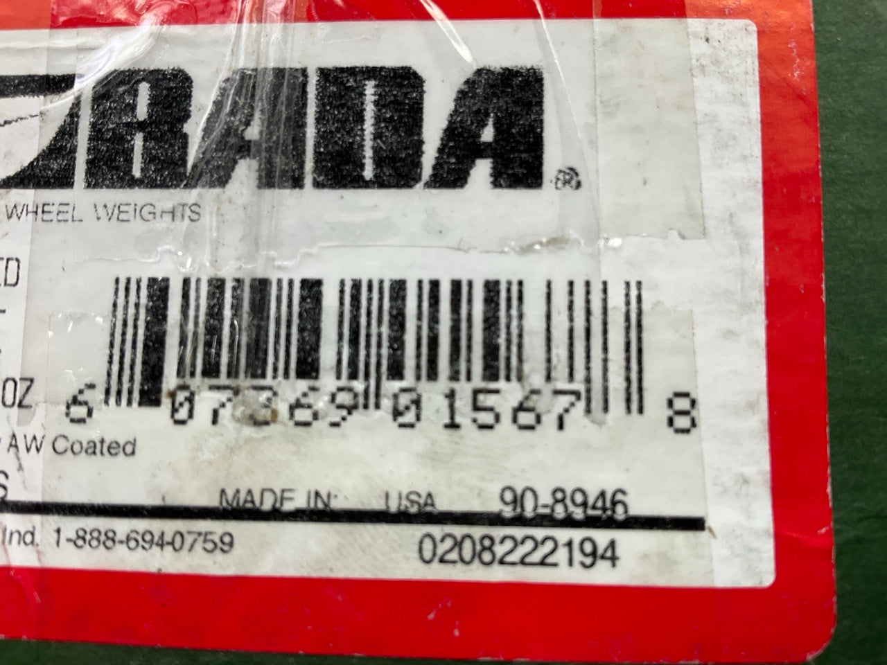 25 Pcs - Bada 90-8946 Coated ALFE Wheel Weights, 1.75 Oz (1-3/4 Oz)