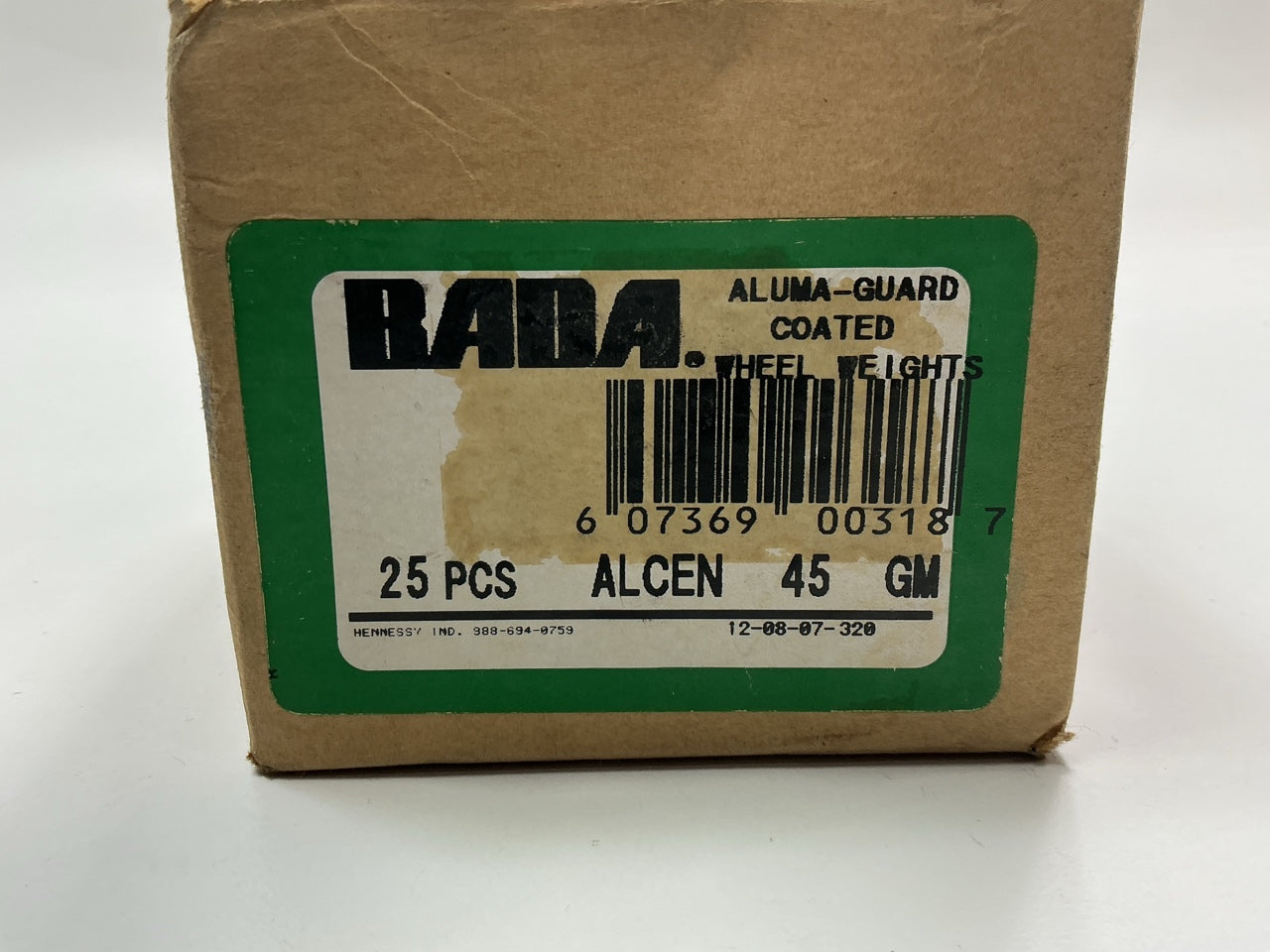BADA ALCEN45 Alumaguard Coated Wheel Balancing Weights 45 Grams Each, Box Of 25