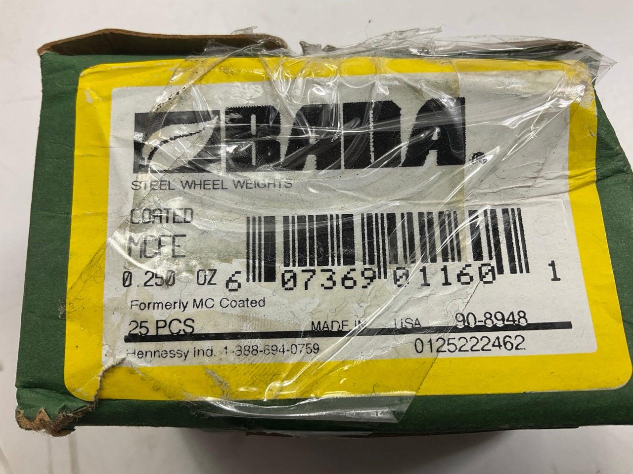 (21) Bada MCFE025 Coated Steel Wheel Weights 0.25 Oz