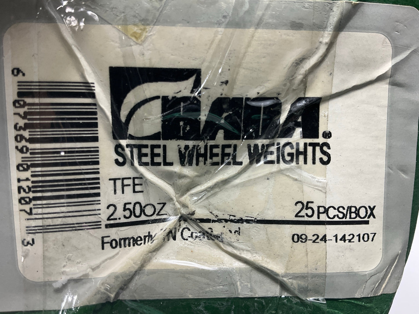 Box Of (25) TFE 2.5oz Wheel Weights - Bada TFE250 Wheel Weights