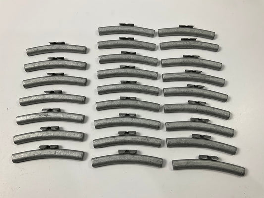 Bada TFE250 TFE Coated Steel 2.5Oz. Clip-On Wheel Weights, 25 Pcs, 2.5 Oz