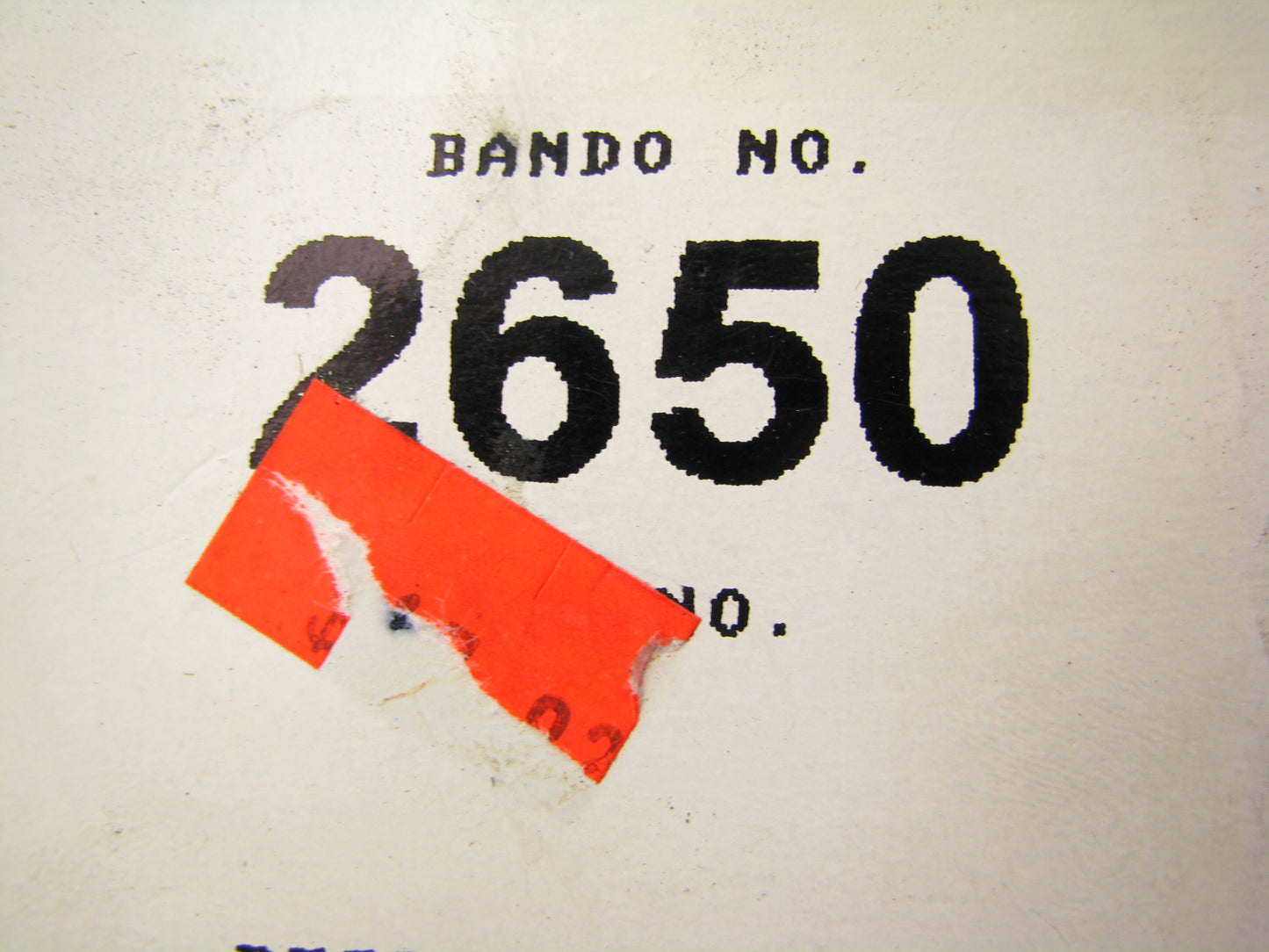 Bando 2650 Accessory Drive Belt - 0.44'' X 65.625'' - 36 Degree