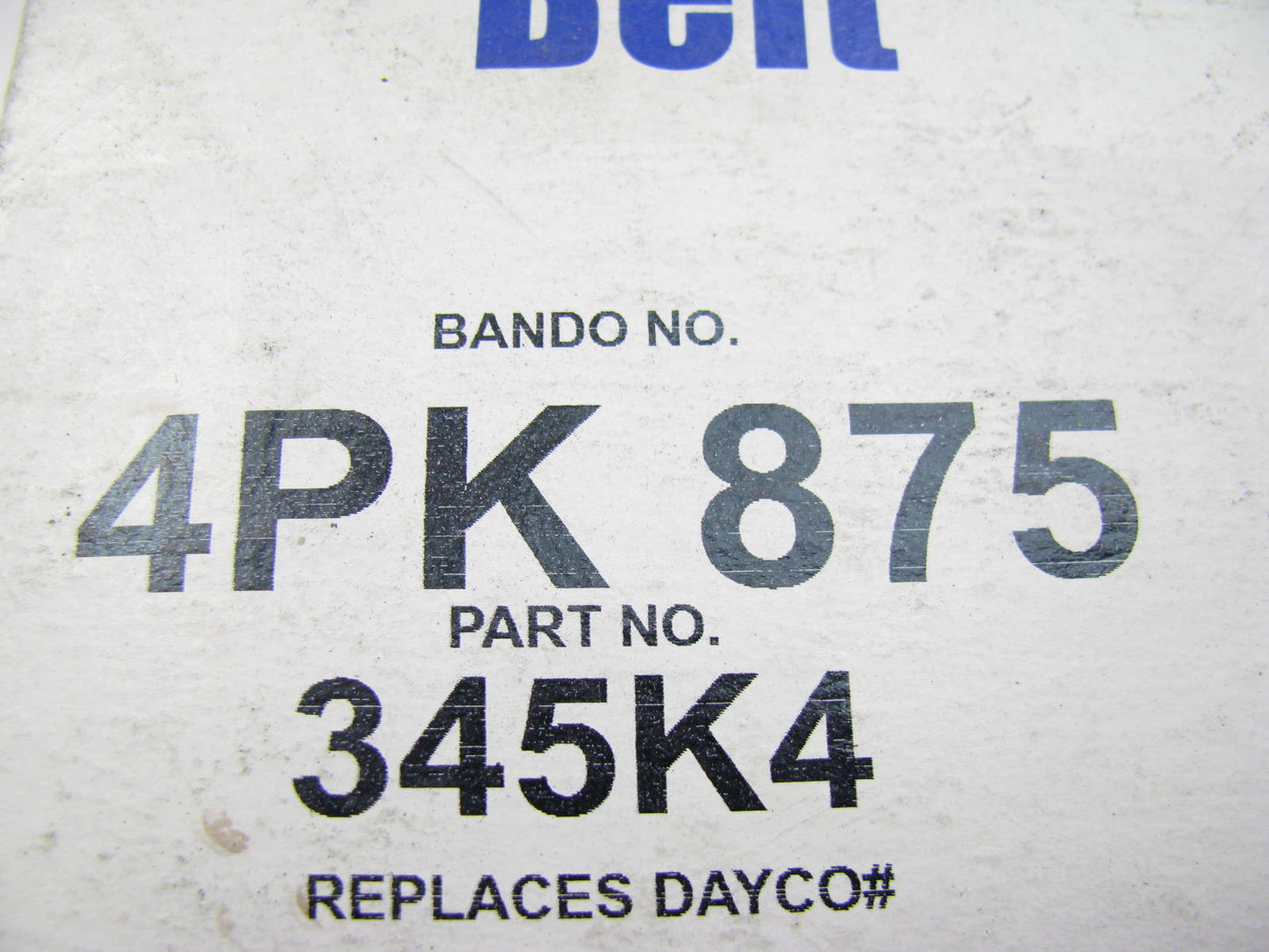 Bando 4PK875 Serpentine Belt - 0.56'' X 35.00'' - 4 Ribs