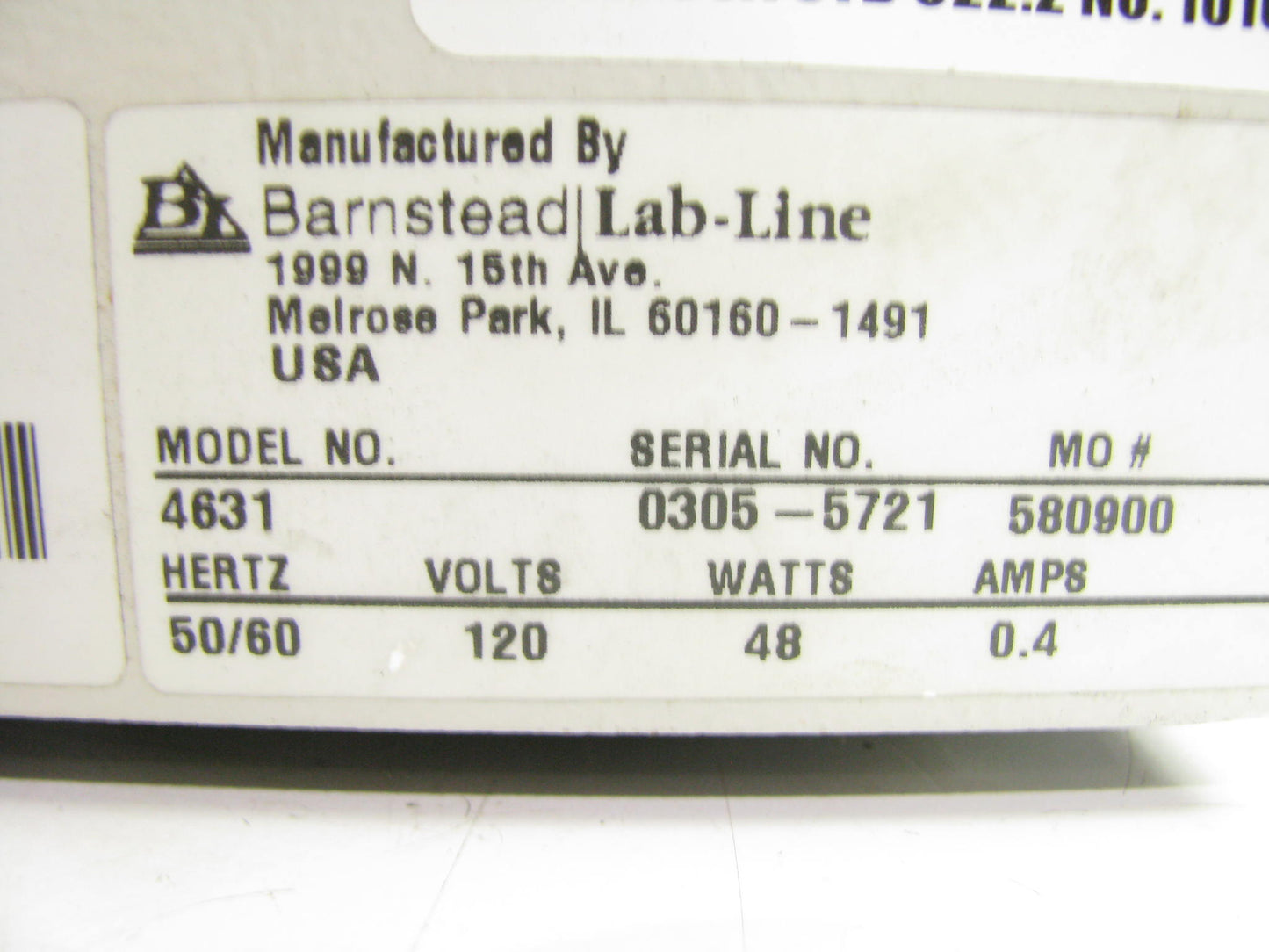 Used- Barnstead Lab-Line 4831 Max Multi Purpose Rotator