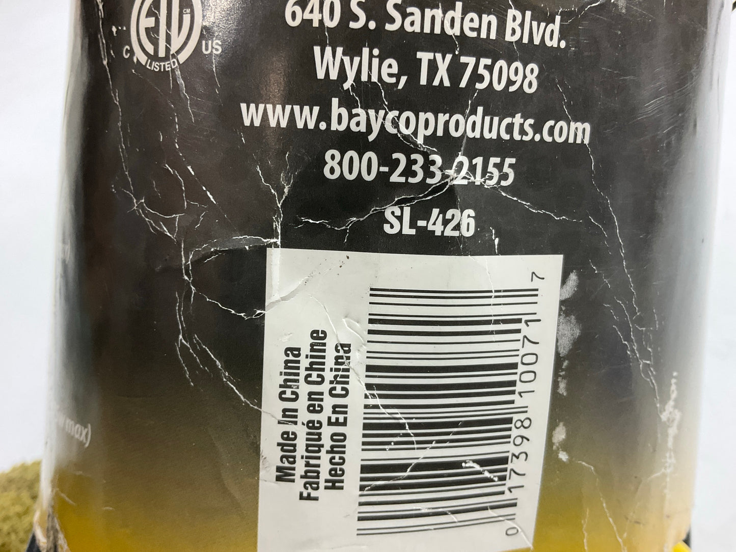 Bayco SL426 Incandescent Work Light Lamp W/metal Guard, 50 Feet Cable (NO BULB)