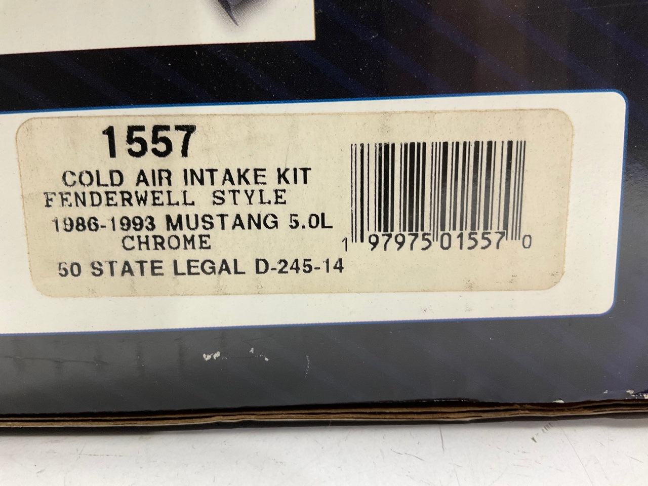 INCOMPLETE BBK 1557 Cold Air Intake System Kit For 1986-93 Ford Mustang 5.0L V8