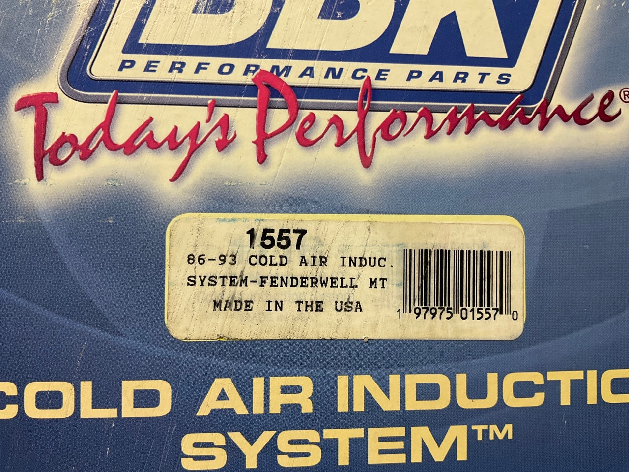 BBK Performance 1557 Cold Air Intake System Kit For 1986-93 Ford Mustang 5.0L V8