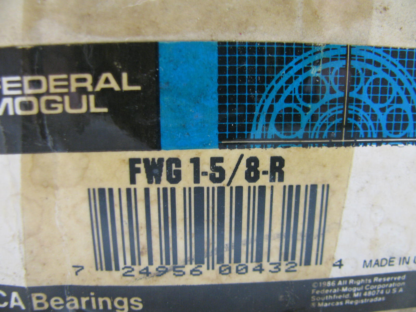 BCA FWG158R Pillow Block Bearing 1125445, 189515C91, 4SC2110