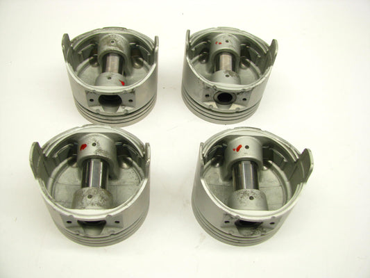 (4) Beck Arnley 012-5348 Engine Piston - Standard 1993-1997 Honda Isuzu 2.6L-L4