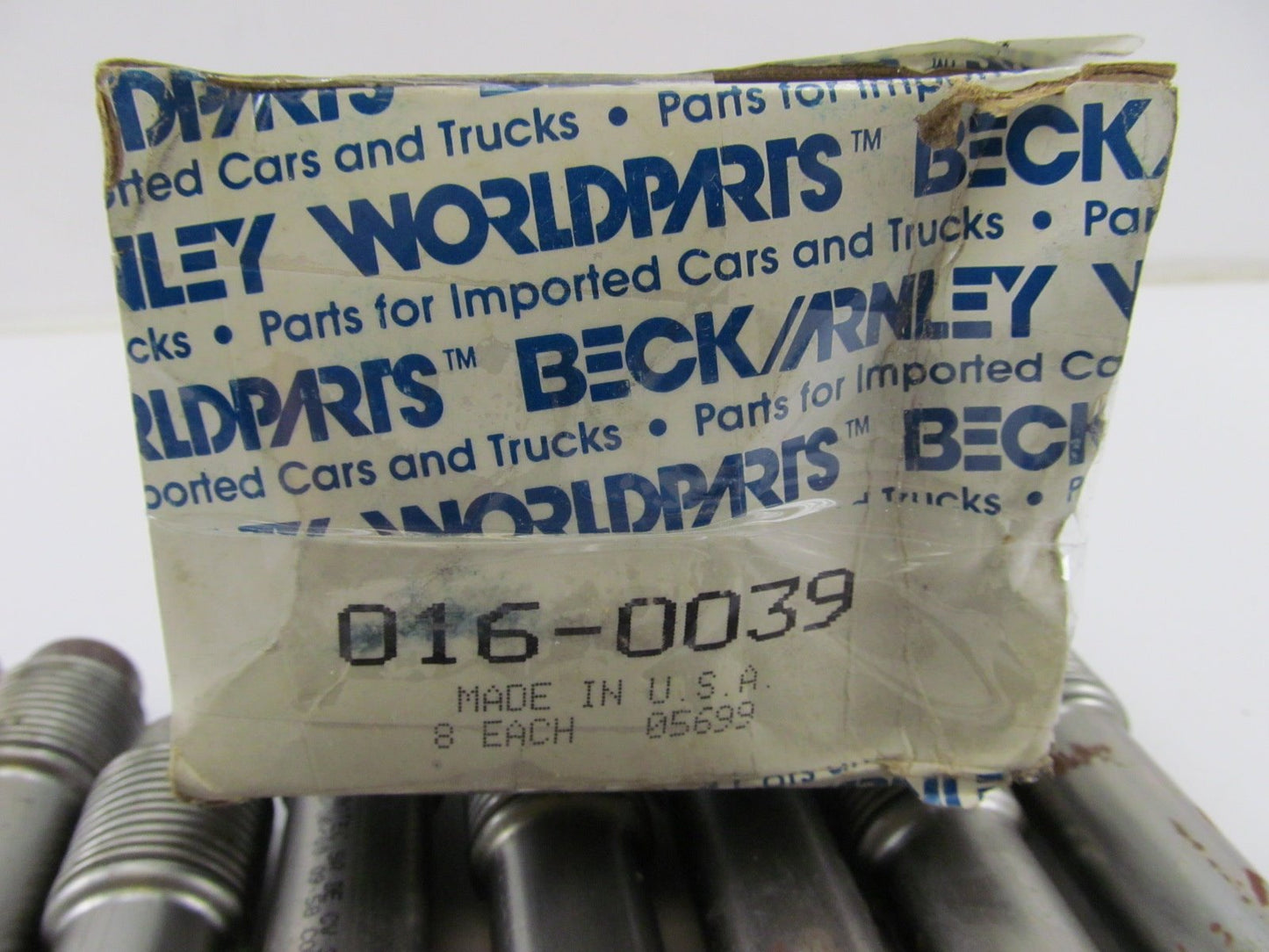 Beck Arnley 016-0039 Engine Push Rod Tube For 1966-78 Volkswagen H4 - 8/Pack