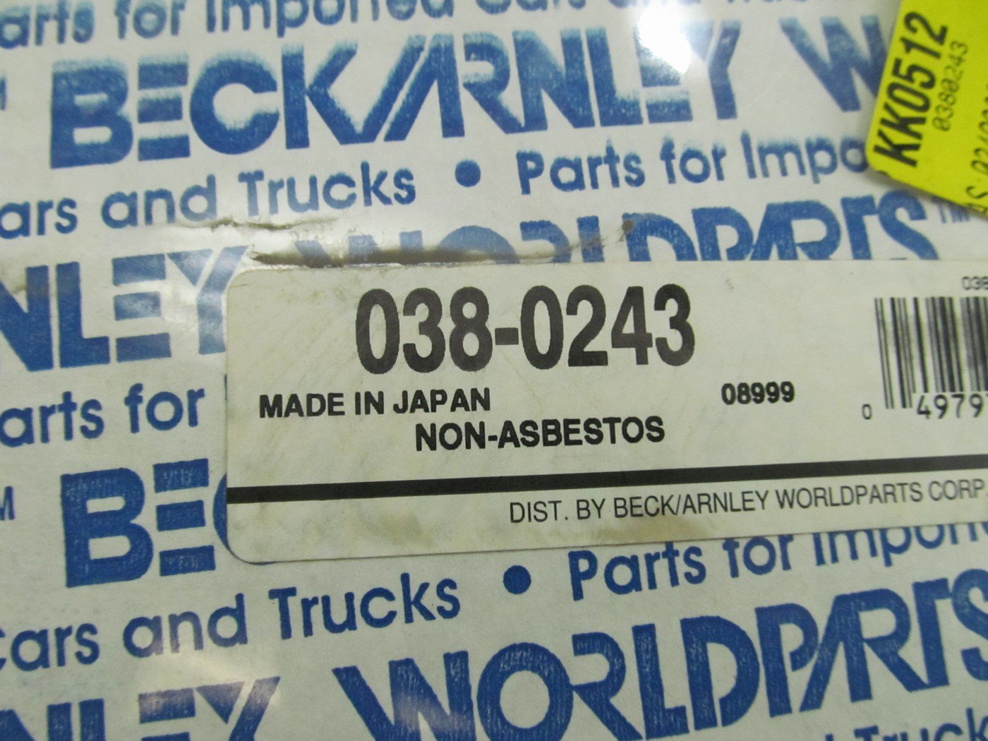 Beck Arnley 038-0243 Engine Timing Cover Gasket Set For 1988-1991 Toyota 2.5L V6