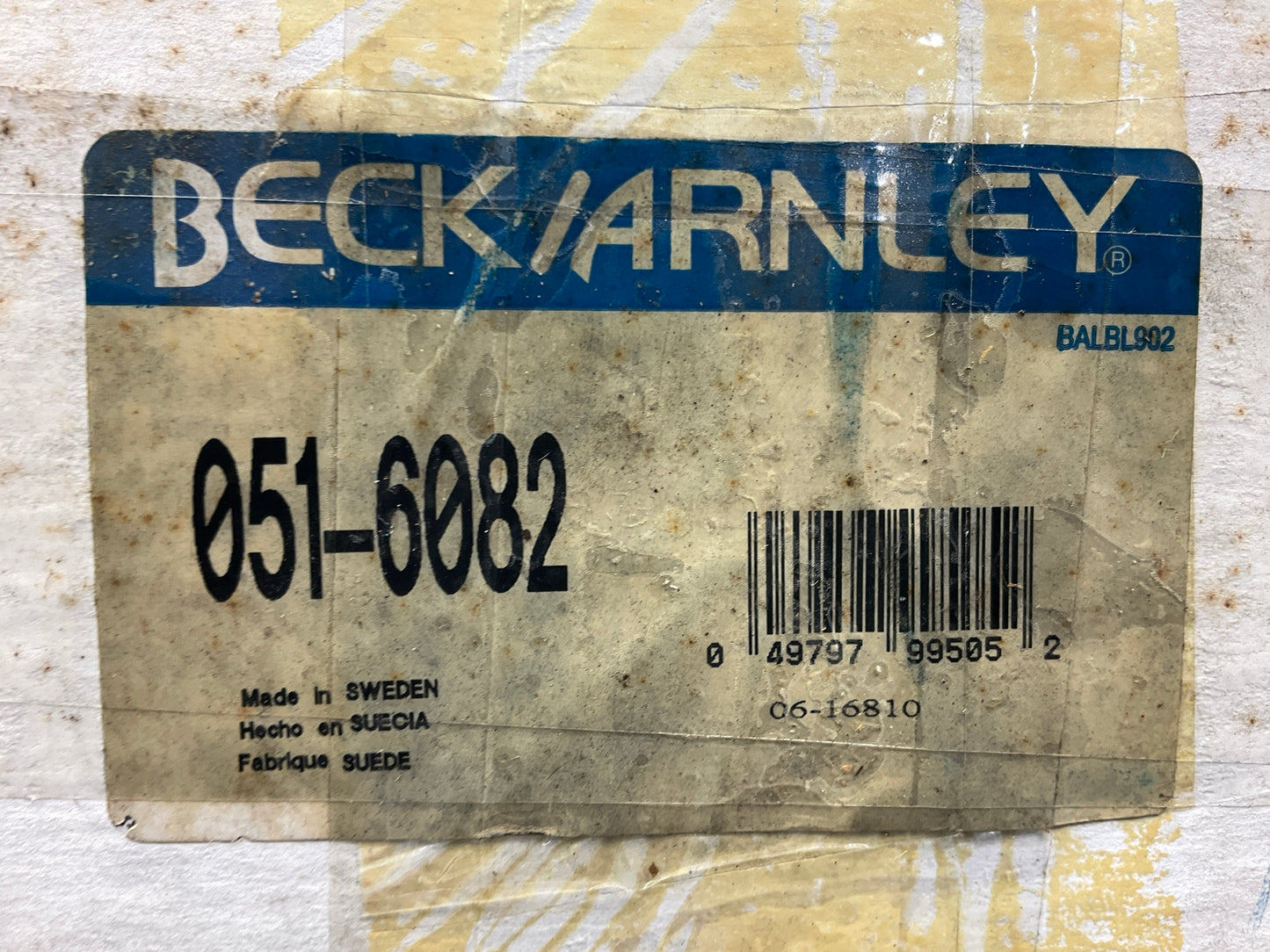 Beck Arnley 051-6082 Front Wheel Hub Bearing
