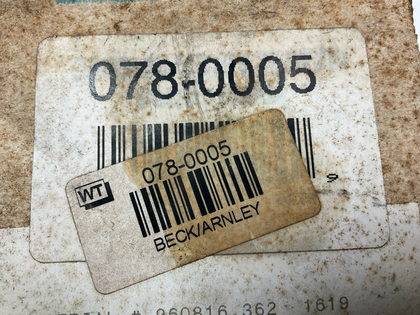 Beck Arnley 078-0005 OEM ATE Brake Master Cylinder