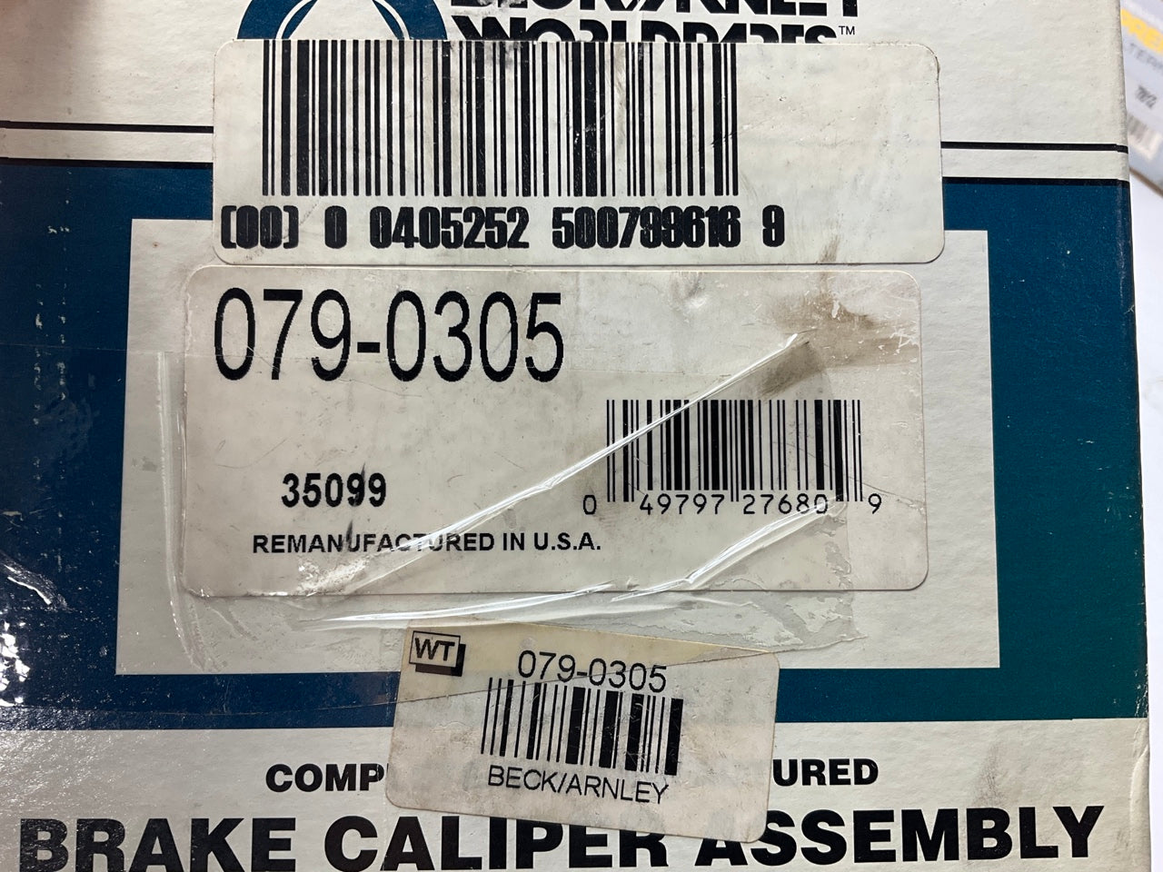 REMAN Beck Arnley 079-0305 OEM LUCAS Front Left Drivers Side Disc Brake Caliper