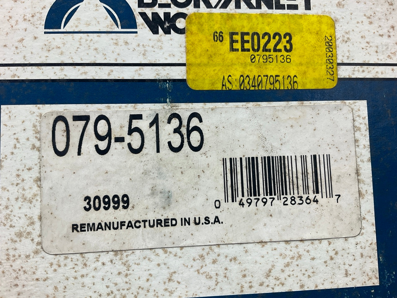 REMAN. Beck Arnley 079-5136 Front Right Brake Caliper