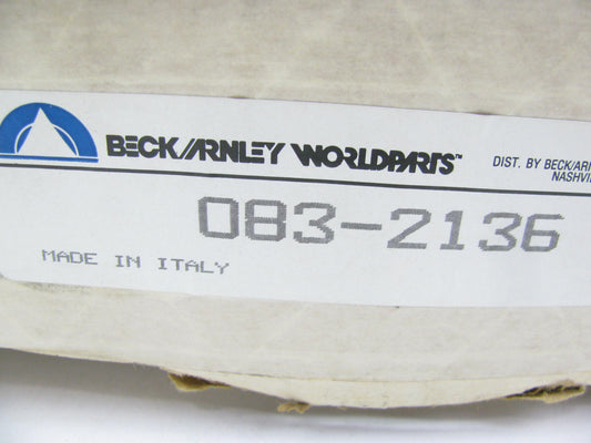 (2) Beck Arnley 083-2136 Rear Solid Disc Brake Rotors