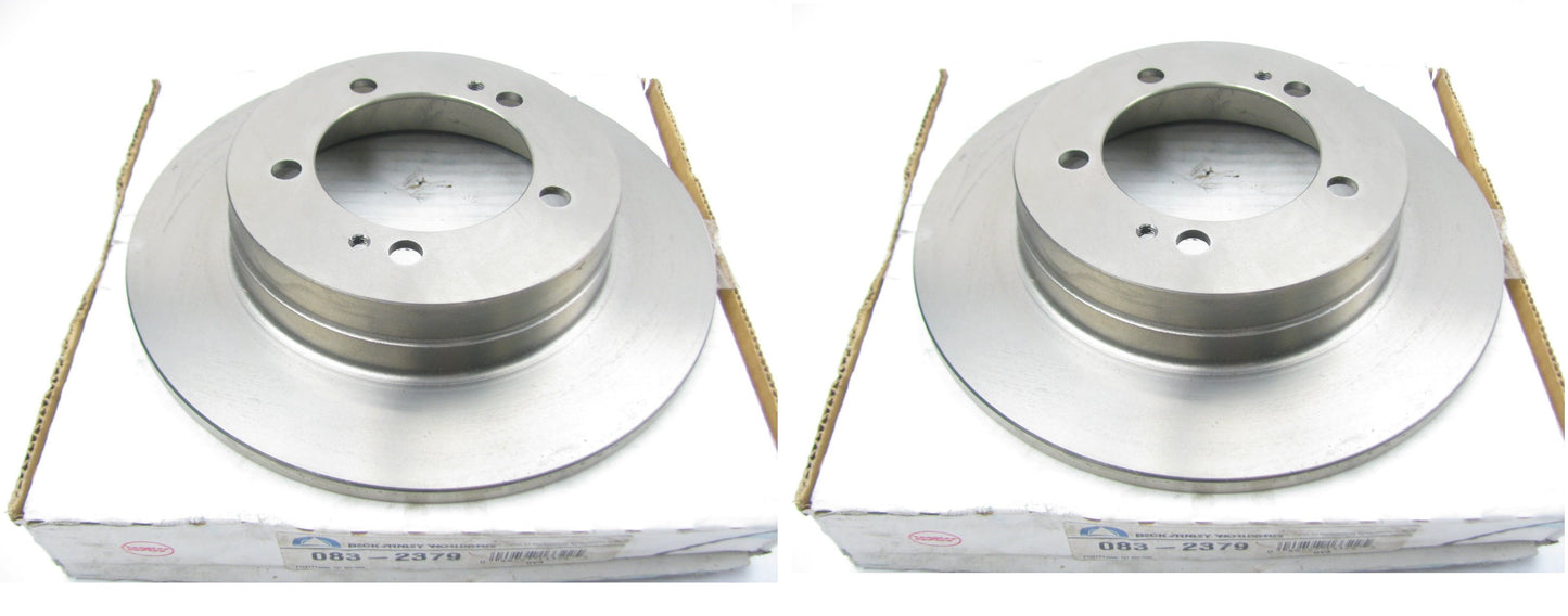 (x2) Disc Brake Rotor Beck/Arnley 083-2379 For 1990-1994 Mitsubishi Eclipse