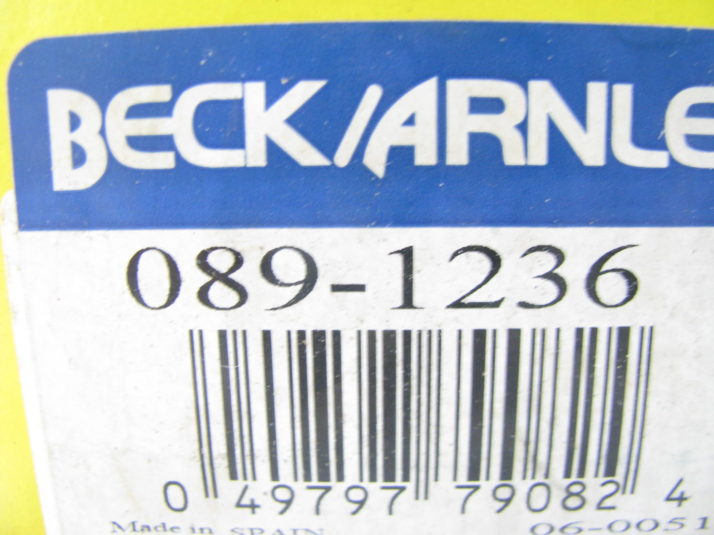 Beck Arnley 089-1236 Front Disc Brake Pad Set - OE