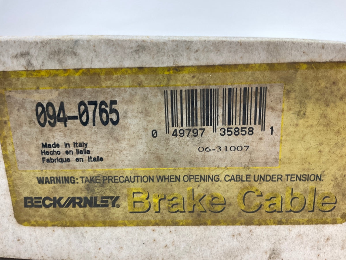 Beck Arnley 094-0765 Rear Left Parking Brake Cable For 1982-1985 Honda Accord